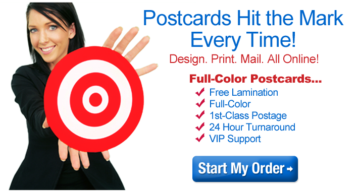 woman holding a target representing direct mail accuracy