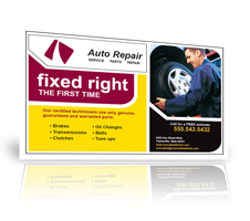 automotive industry direct mail postcard idea