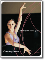 dance studio direct marketing postcard