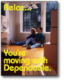 moving company marketing postcards