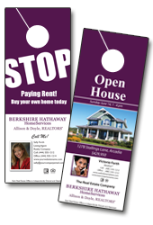 Berkshire Hathaway Home Services door hangers Berkshire Hathaway Home Services door hangers