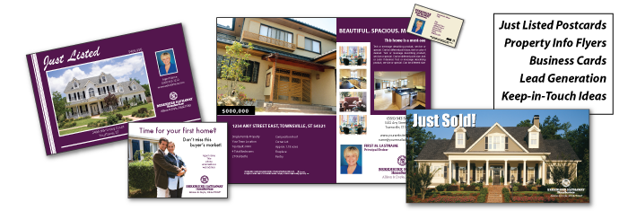 Berkshire Hathaway Home Services postcard designs