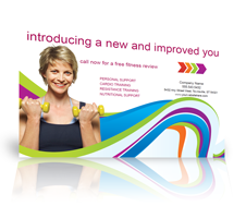 postcard mailing example for a gym or fitness business